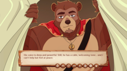 Burrow of the Fallen Bear: A Gay Furry Visual Novel screenshot 2