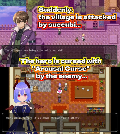 Masochistic Hero's Defeat Ejaculation -Succubus's Lewd Temptation- [v1.0] [Animism]