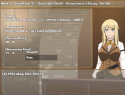 Receptionist at the Bottom Tier Guild [v1.10] [eChime] screenshot 7