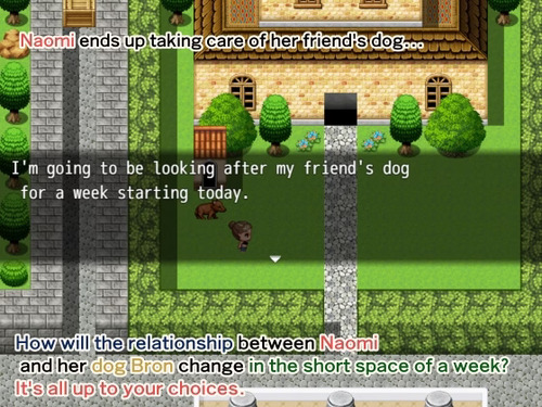 The pet dog sneaks up  on the woman secretly  and uses his cunning  to ensnare her. [2025-01-12] [Genbu-dou]