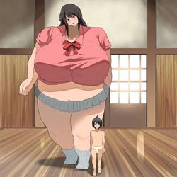 Just simply joining a giantess women's sumo wrestling club screenshot 2