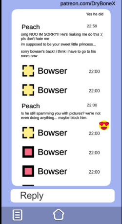 Bowser x Peach: Superstar Sexting screenshot 6