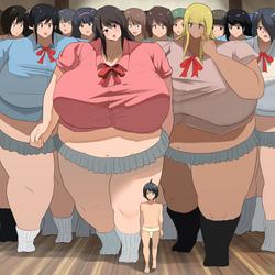 Just simply joining a giantess women's sumo wrestling club screenshot 1